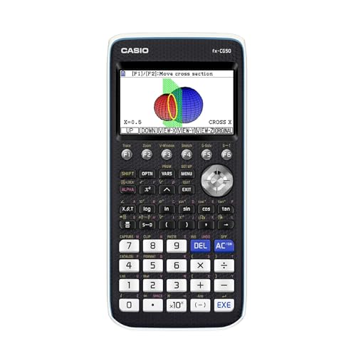 Casio fx-CG50 PRIZM® – Color Graphing Calculator with 3D Graph & Python | Large High-Res Display, Basic & Advanced Functions | Ideal for Exams, STEM, Programming & Advanced Math
