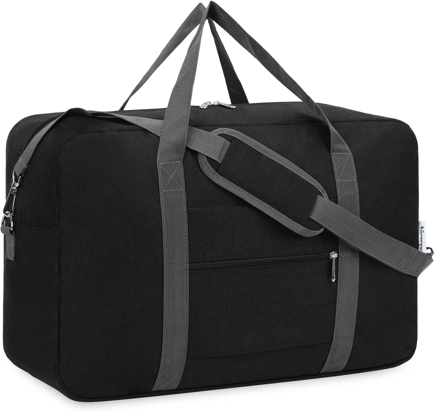 Compact Foldable 18x14x8 Duffel Bag for Spirit Airlines – 30L Travel Tote with Shoulder Strap, Black