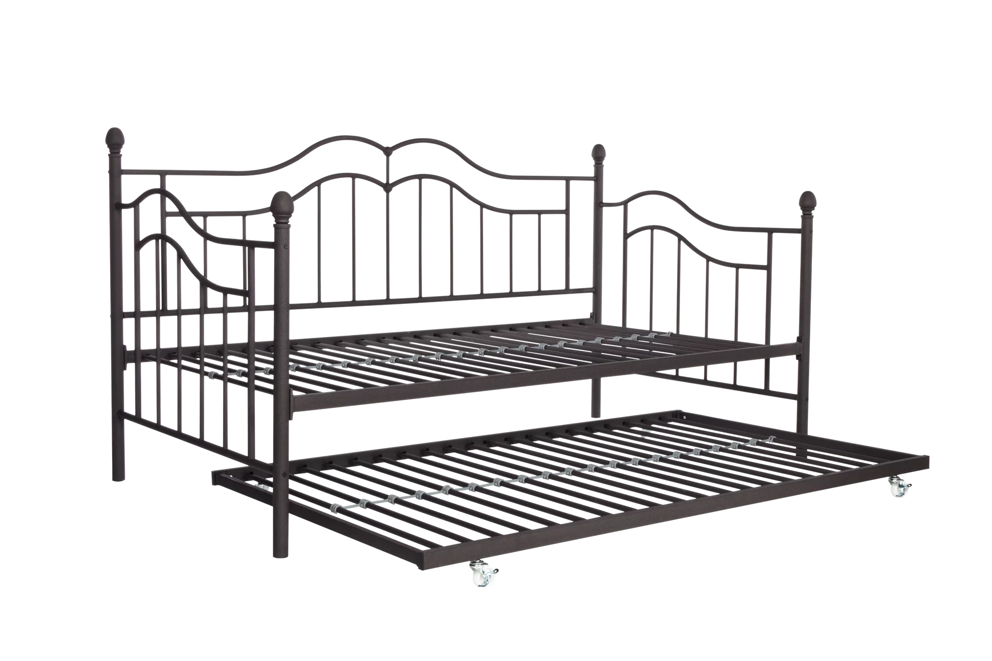 Desert Fields Tokyo Metal Daybed And Trundle, Twin/Twin Size Frame, Bronze