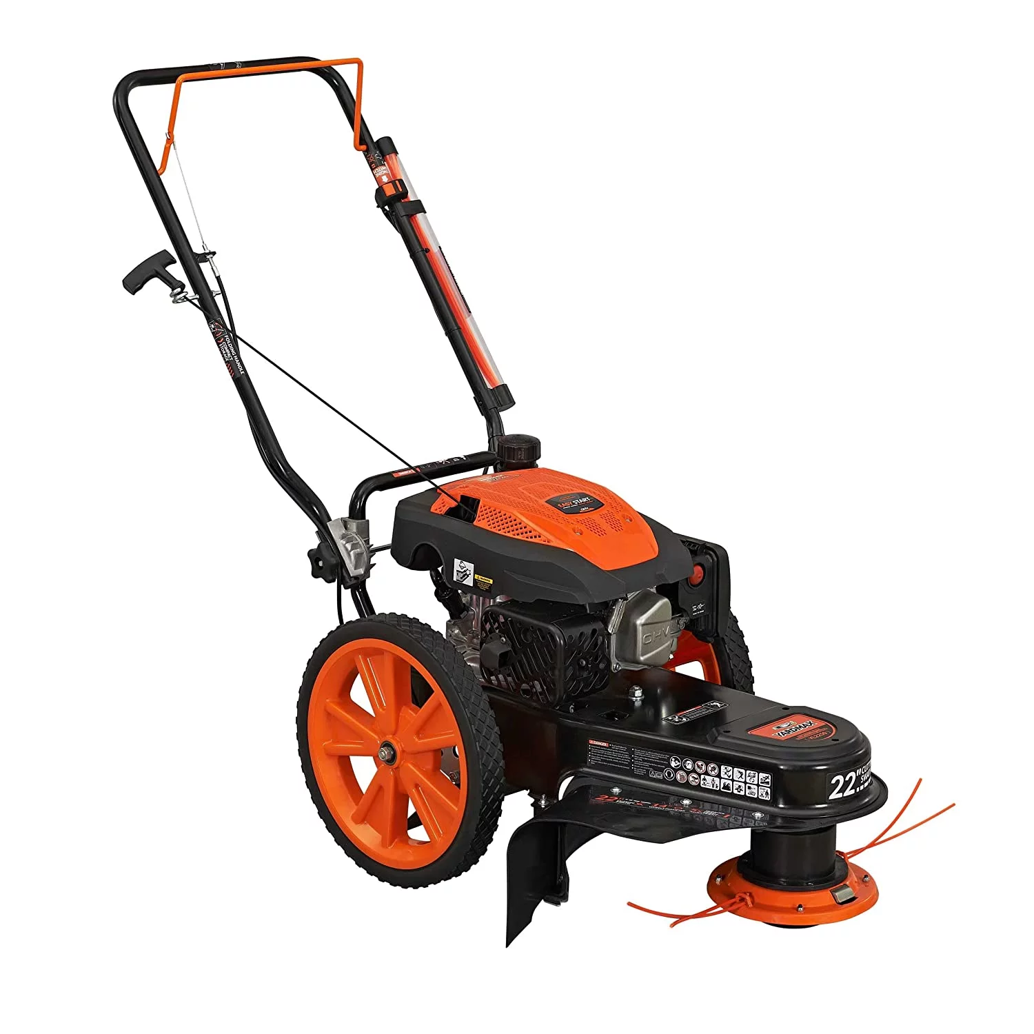 YARDMAX 22 in. 170cc Gas Walk Behind  String Trimmer Mower