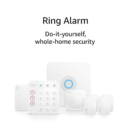 Ring Alarm 8-Piece Kit – Wireless Smart Home Security System | Expandable | Easy Setup | Mobile App Control | 24/7 Professional Monitoring | Alexa Compatible