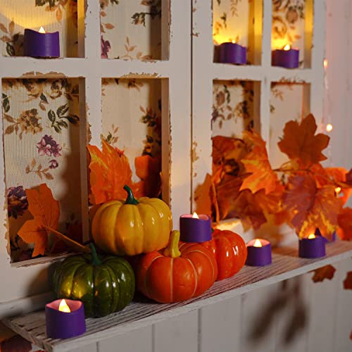 Homemory 12-Pack Flameless LED Tea Lights Candles Battery Operated, 200+Hour Fake Electric Candles TeaLights for Votive, Aniversary, Wedding Centerpiece Table Decor, Funeral, Halloween, Christmas