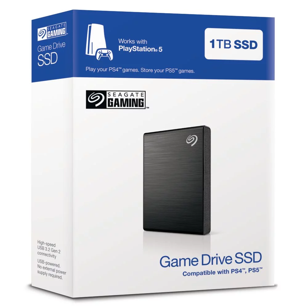 Seagate Game Drive for PlayStation Consoles 1TB External Solid State Drive, STKG1000406