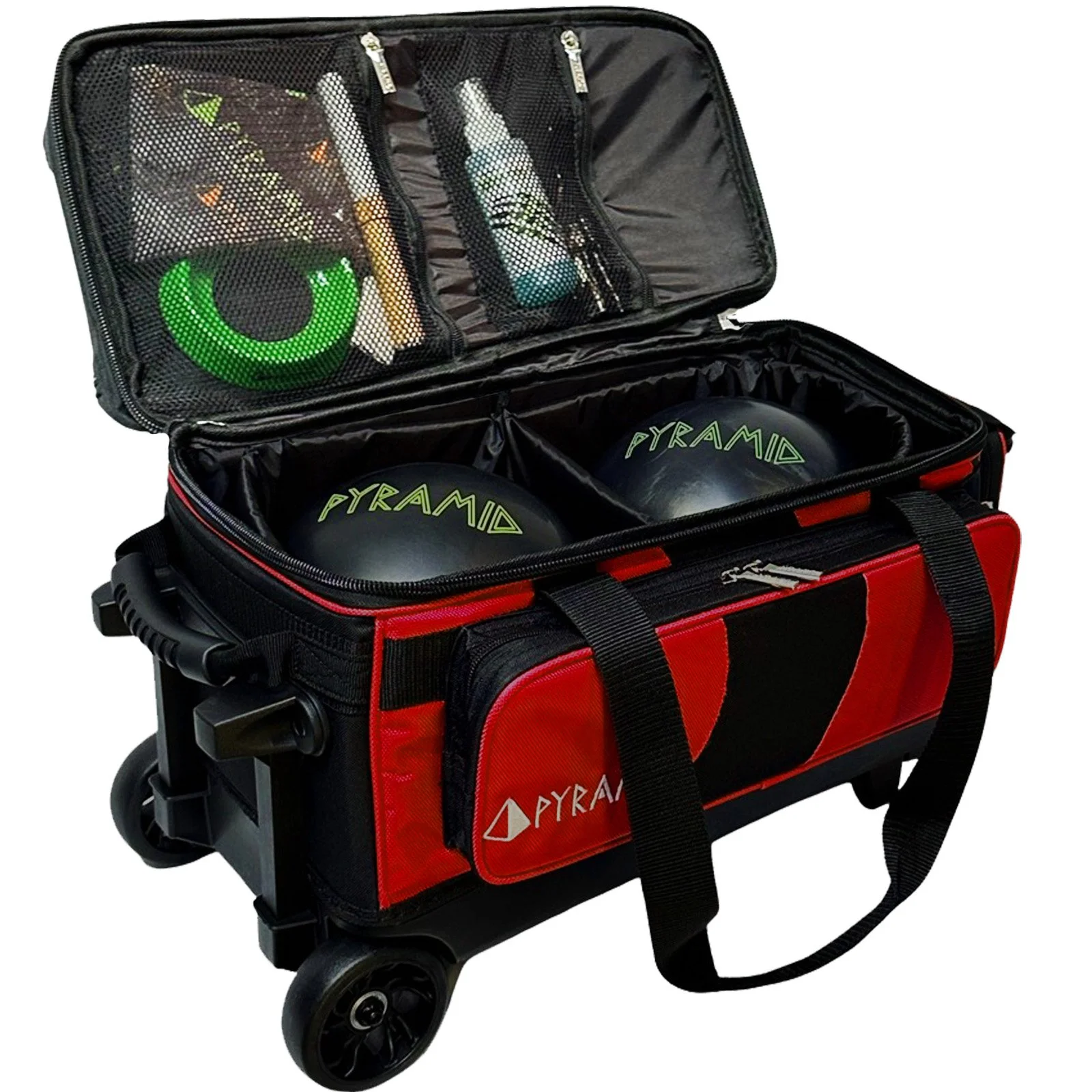 Pyramid Path Pro Deluxe Double Roller Bowling Bag