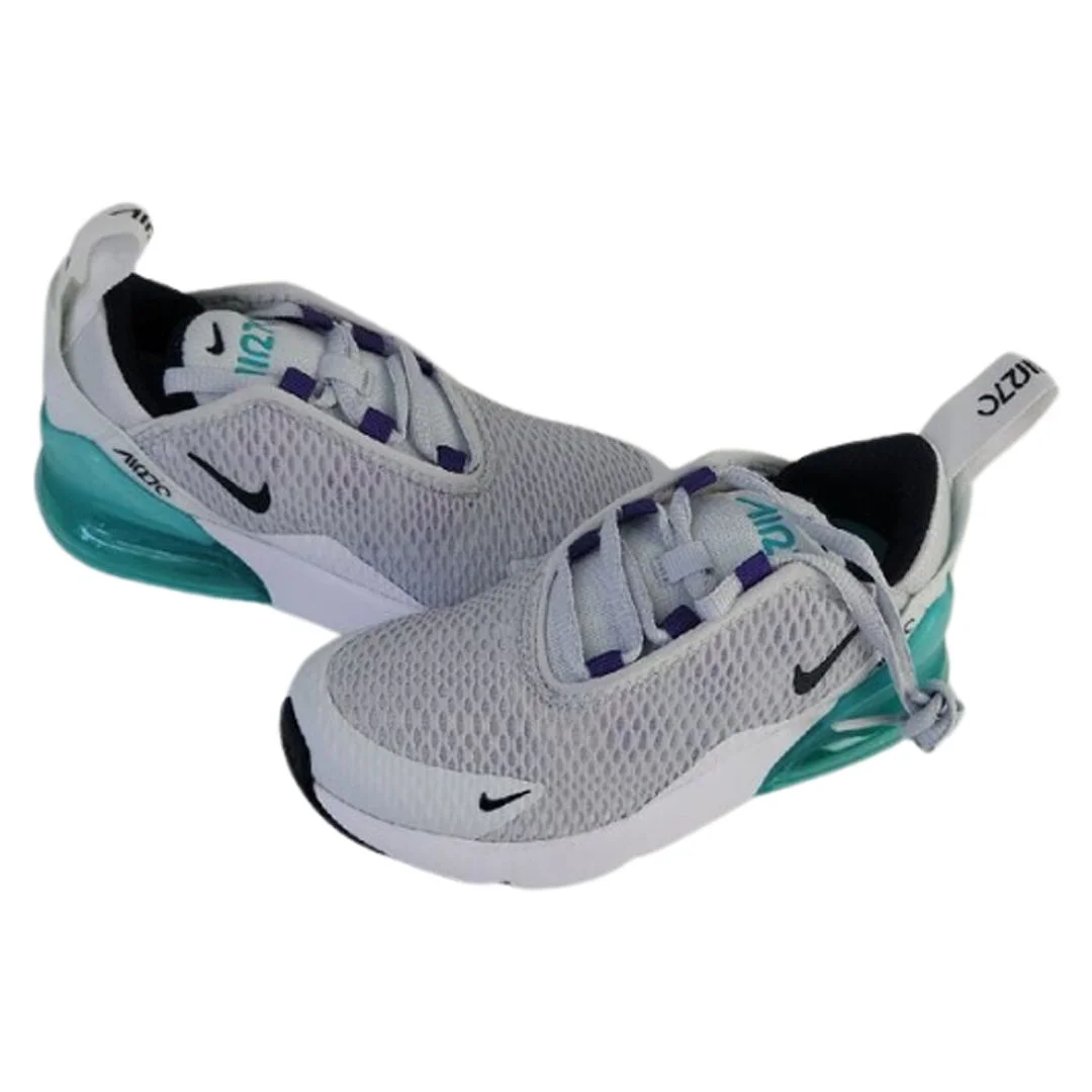 Nike Air Max 270 - LITTLE KIDS Grade School Shoes AO2372 010 Gray Size 10.5