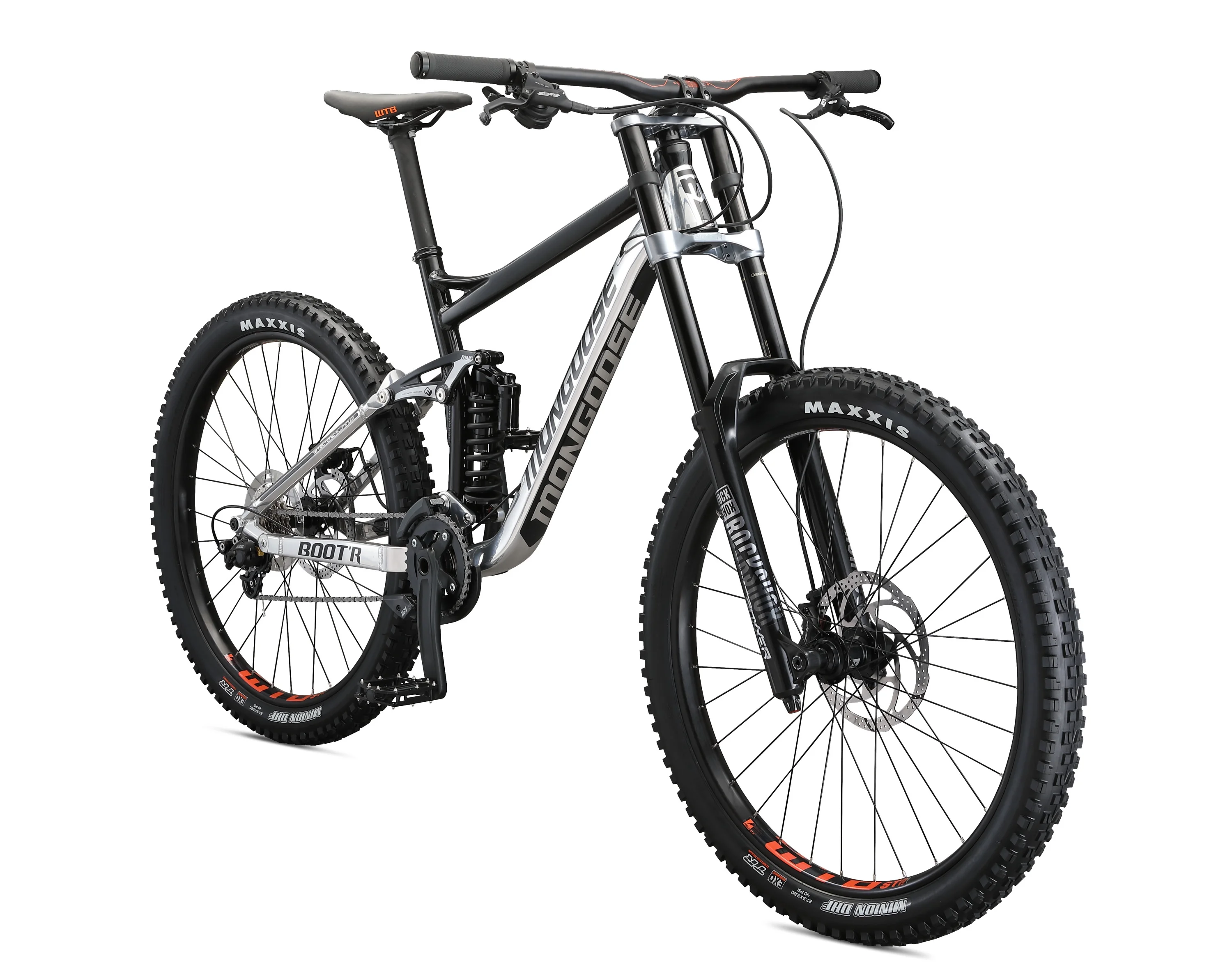 Mongoose Boot'R Adult Unisex 27.5-in. Full-Suspension Mountain Bike, Black