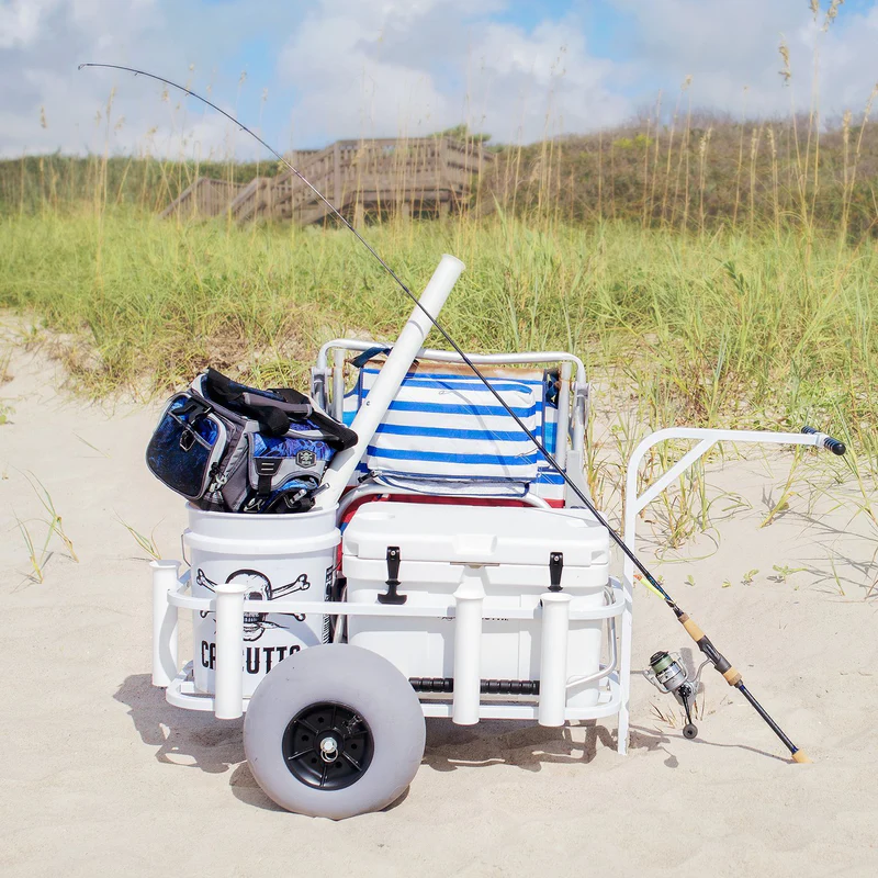 Sea Striker BRSC-WB White Surf Pier Cart, 11