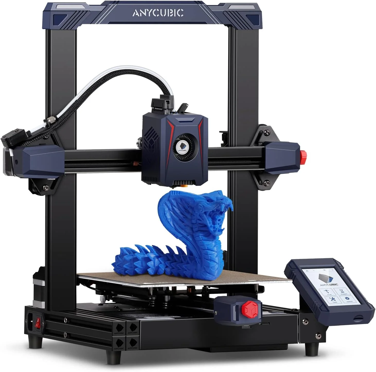 Anycubic Kobra 2 3D Printer, 6X Faster Speed Firmware Upgrades Auto Leveling Pre-Installed with Upgraded Extrusion System Efficient and Precise Delivery 8.7