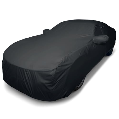 iCarCover 30-Layer Car Cover Waterproof All Weather | Premium Quality Car Covers for Automobiles 100% UV Protection, Mustang, Camaro, XK, 4-Series, M4, Supra, Thunderbird, Size C10 (See Size Chart)