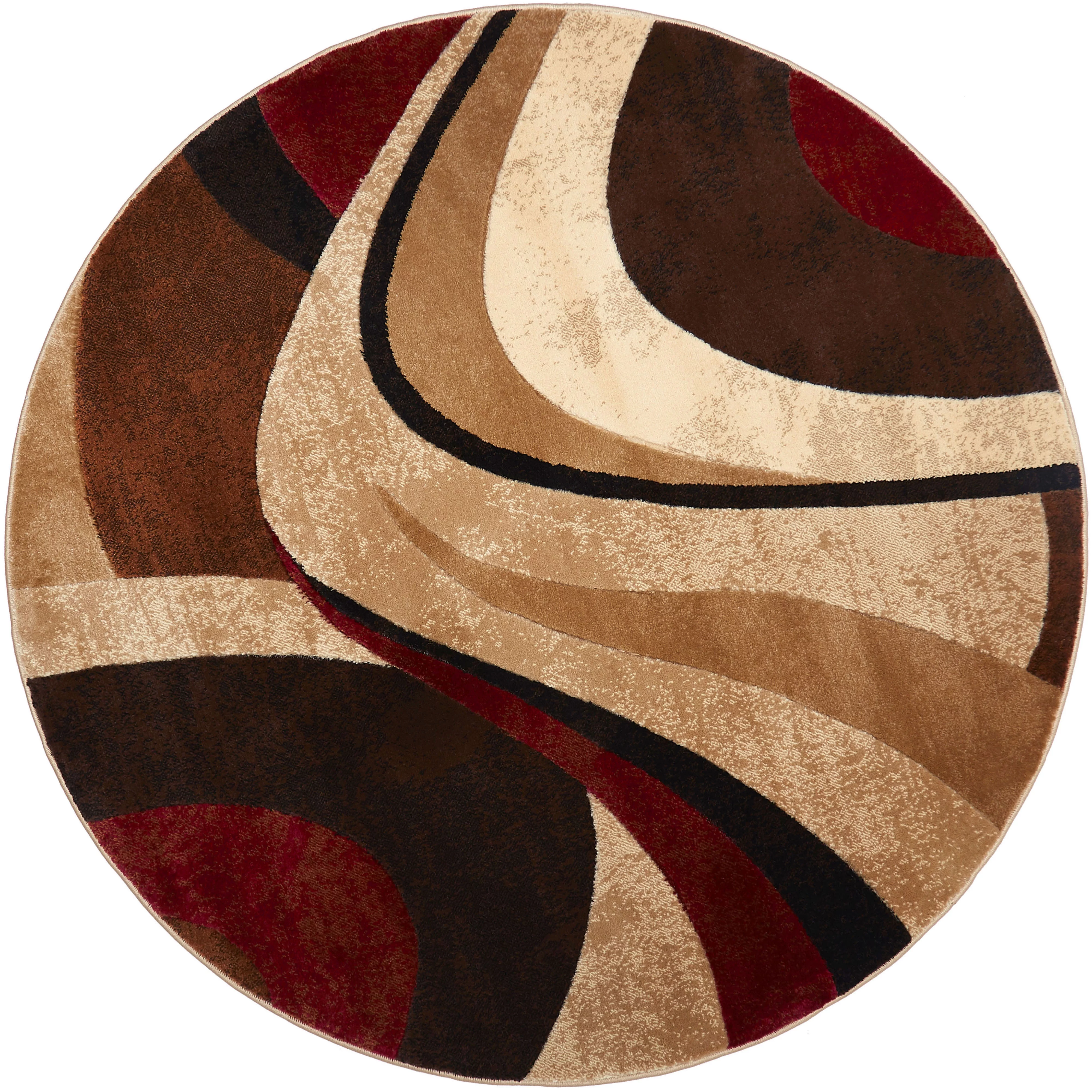 Home Dynamix Tribeca Slade Contemporary Abstract Area Rug, Brown/Red, 7'10