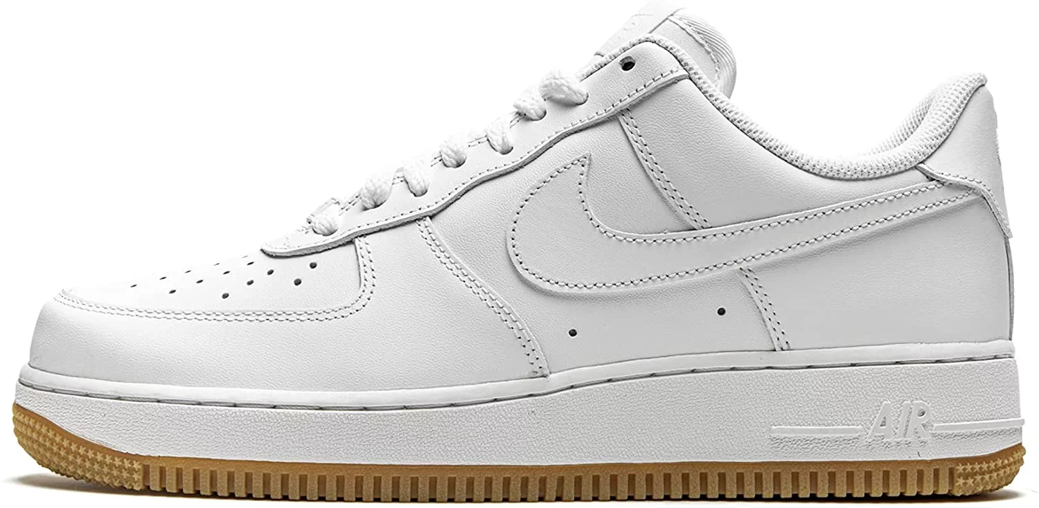 Nike Mens Air Force 1 07 An20 Basketball Shoe 11 White/White-gum Light Brown