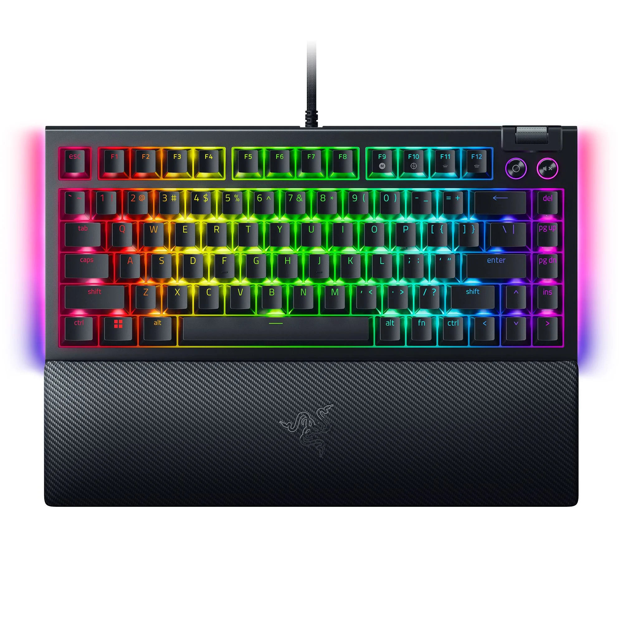 Razer BlackWidow V4 75% Hot-Swappable Mechanical Gaming Keyboard, RGB Chroma, Black