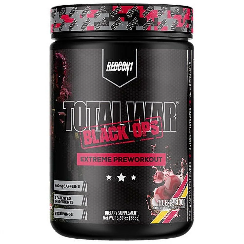 Total War Black Ops Extreme Pre-Workout - Tiger's Blood (13.69 Oz./ 20 Servings)