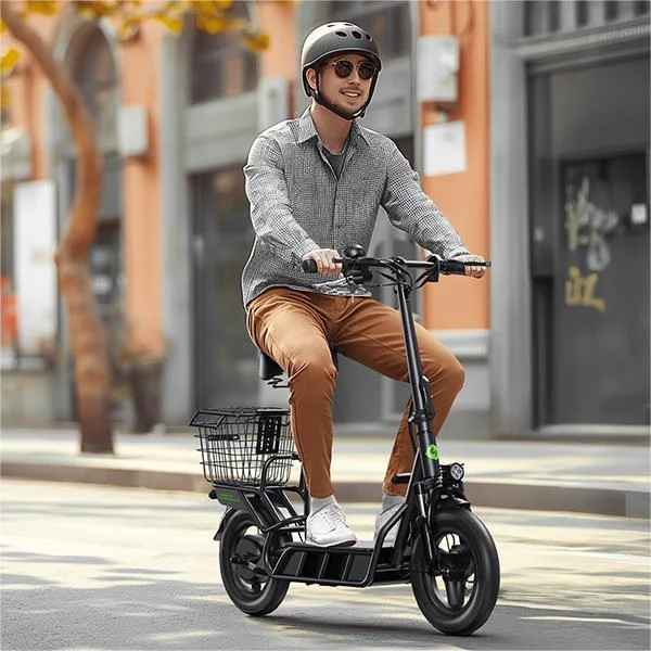 iSinwheel Electric Scooter with Seat for Adults, 700W Motor 30Miles & 21MPH, 14