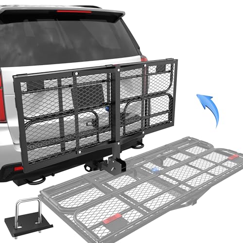 500 Lbs Folding Rack Hitch Mount Cargo Carrier, 2