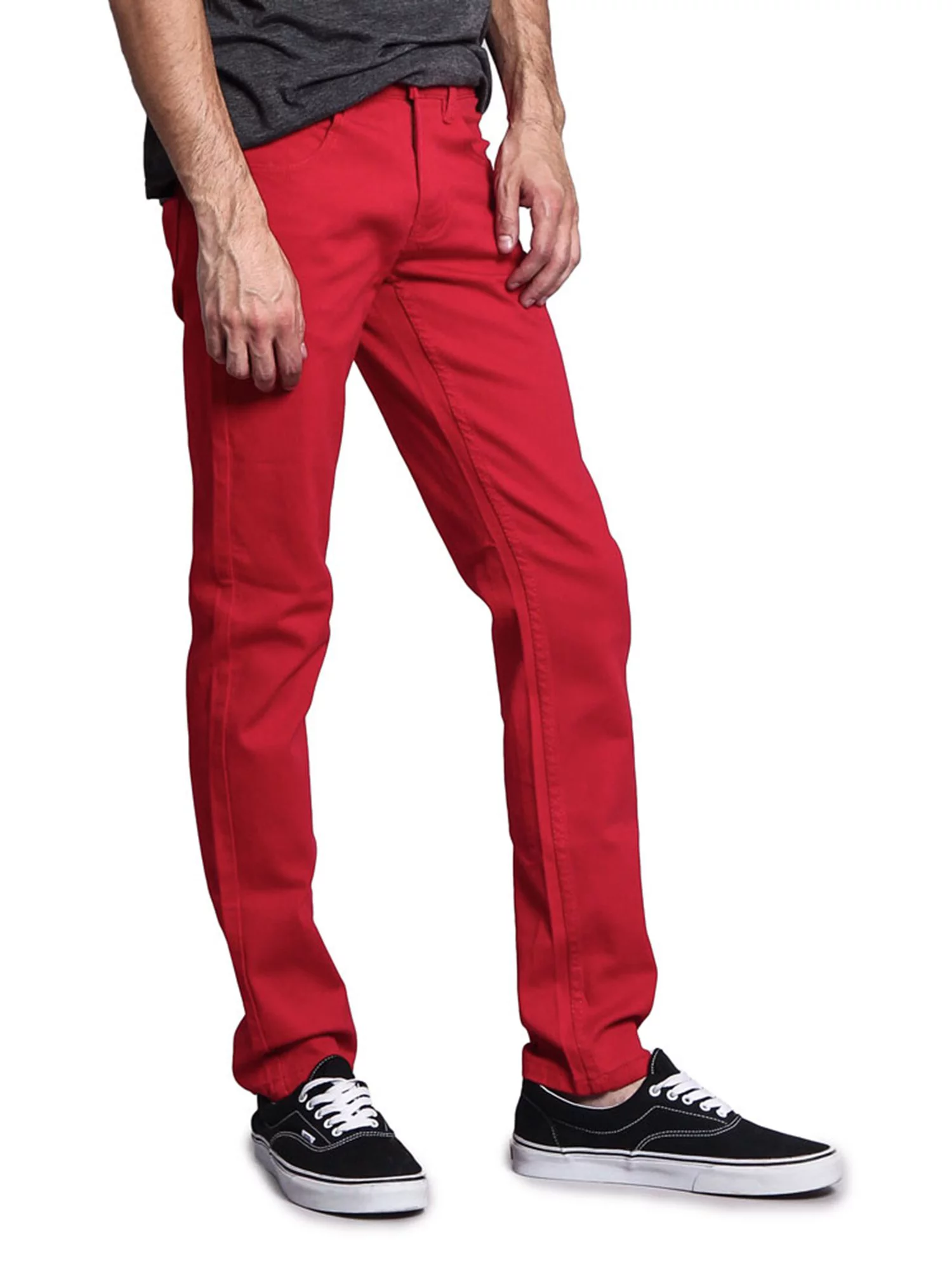 Victorious Mens Slim Fit Colored Stretch Jeans, Up To 44W