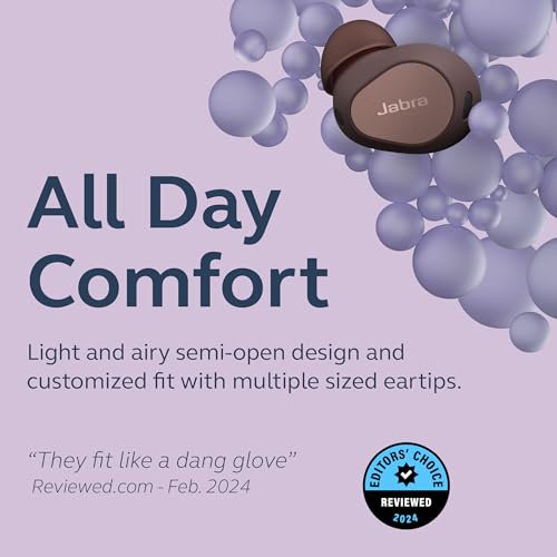 Jabra Elite 8 Active - Best, Most Advanced HearThrough Sports Wireless Bluetooth Earbuds - Comfortable Secure Fit, Military Grade Durability, Active Noise Cancellation, Dolby Surround Sound - Caramel