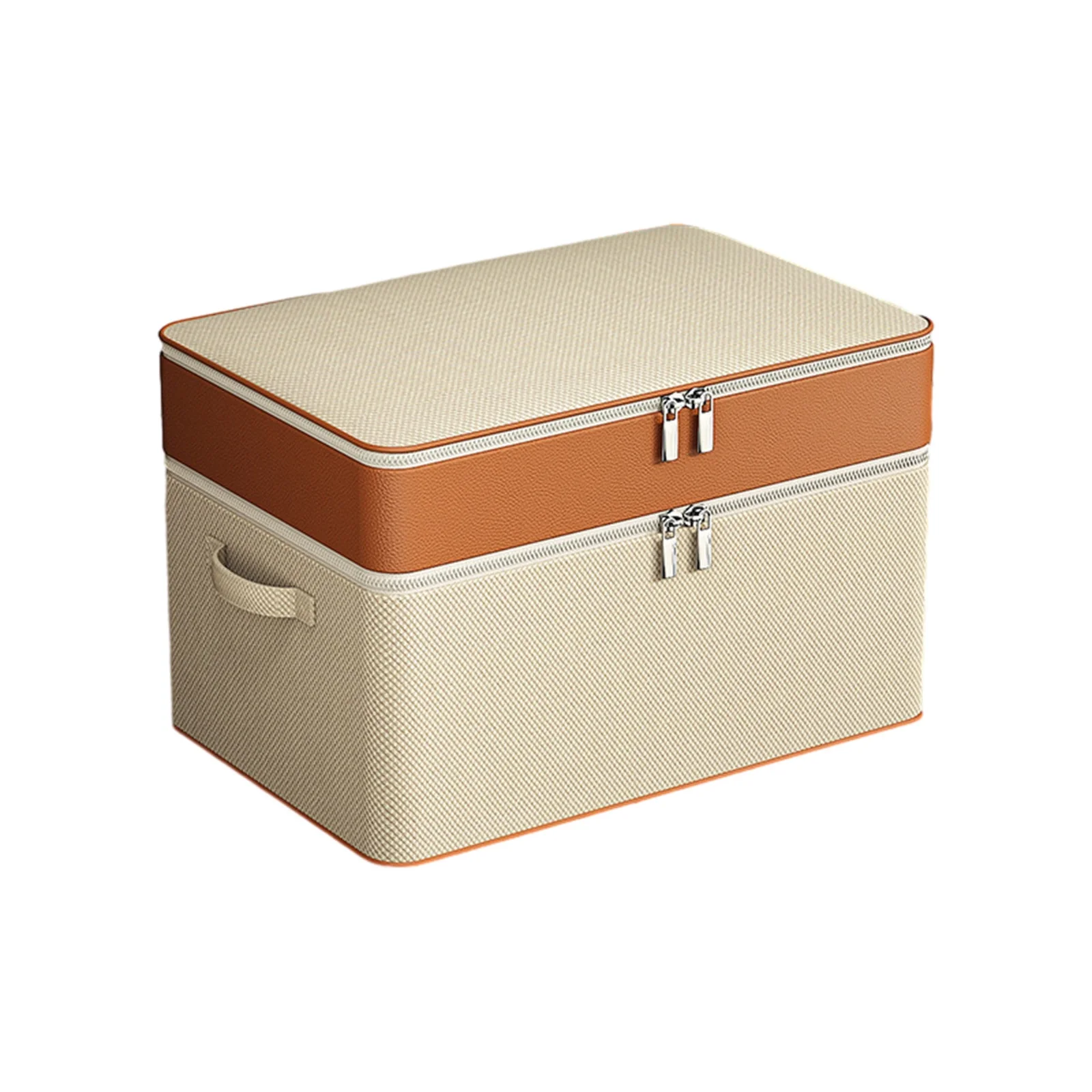 Storage Bins Double Layer Oxford Zipper Clothes Storage Bag Wardrobe Storage Box Portable Storage Bag Winter Quilt Storage Box Closet Storage