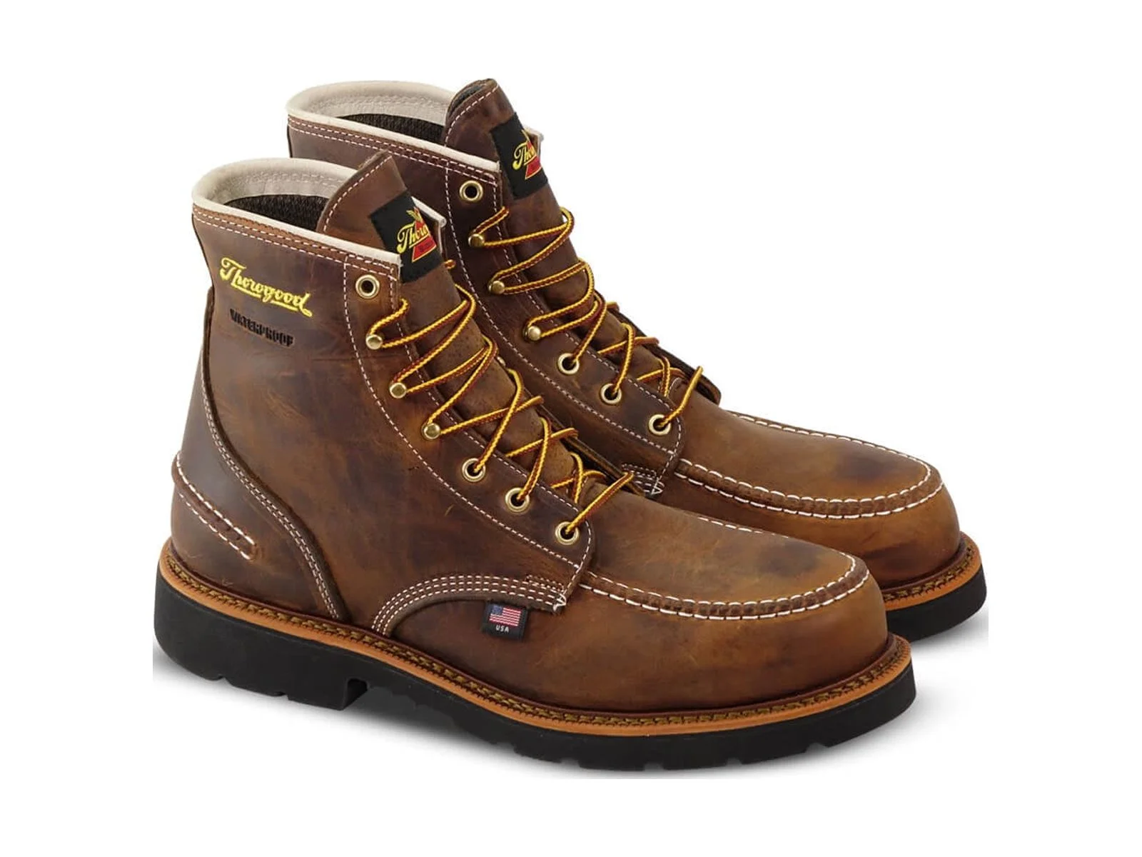 Thorogood 1957 6 in Crazyhorse Moc Toe Shoes - Mens, 12, EE