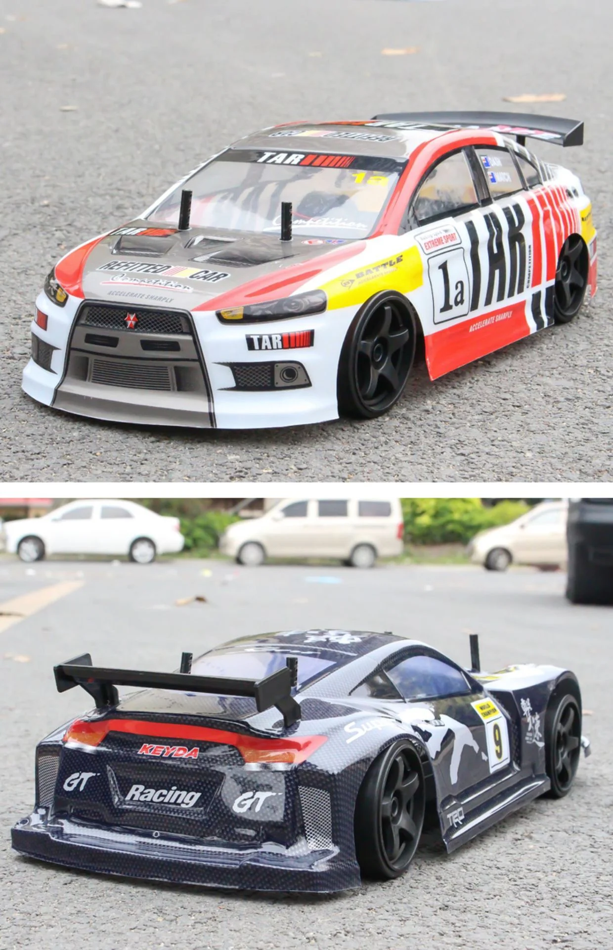Cheefull 70km/H Fast Drift Remote Control Car, 1:10 Scale Electric Remote Control Racing Car with 2 Batteries, 4WD Remote Control Racing Car, Christmas Birthday Toy Gifts for Boys and Girls