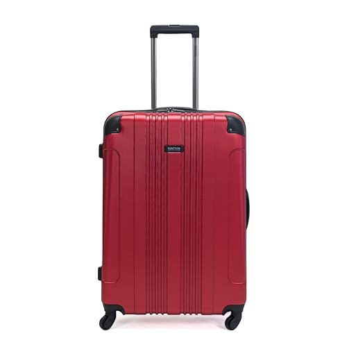 Kenneth Cole REACTION Out of Bounds Lightweight Hardshell 4-Wheel Spinner Luggage, Rose Gold, 28-Inch Checked