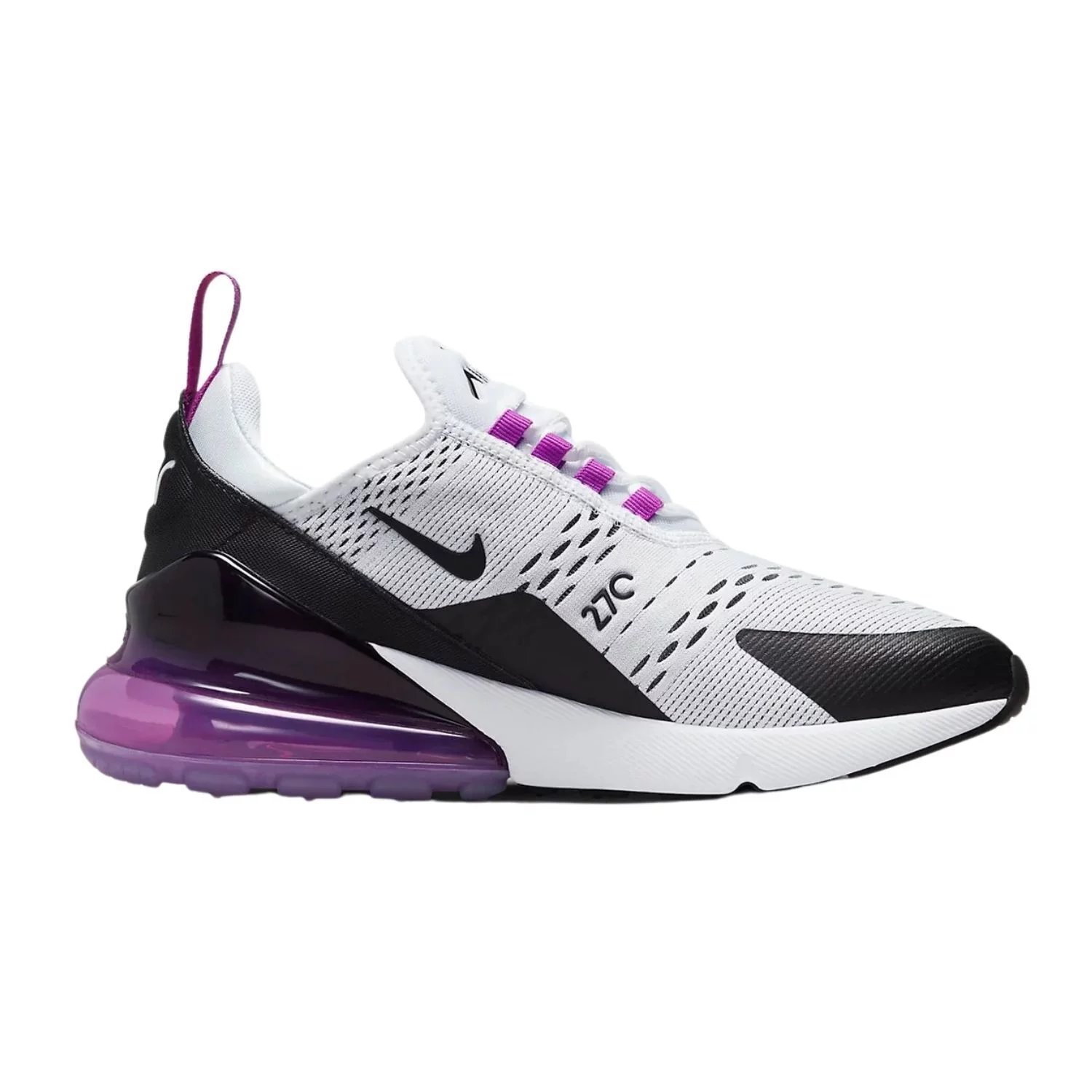 Women's Nike Air Max 270 White/Black-Fuchsia Dream (AH6789 113) - 6