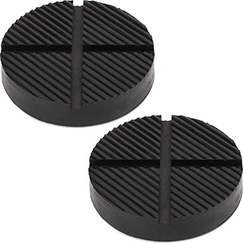 Universal Floor Jack Rubber Pad Jack Pad Adapter Pinch Weld Side Frame Rail Protector Puck/Pad (1 Pack)