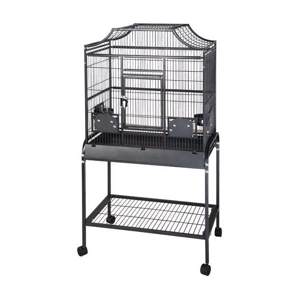 A and E Cage Co. Elegant Style Flight Bird Cage-Black-Small
