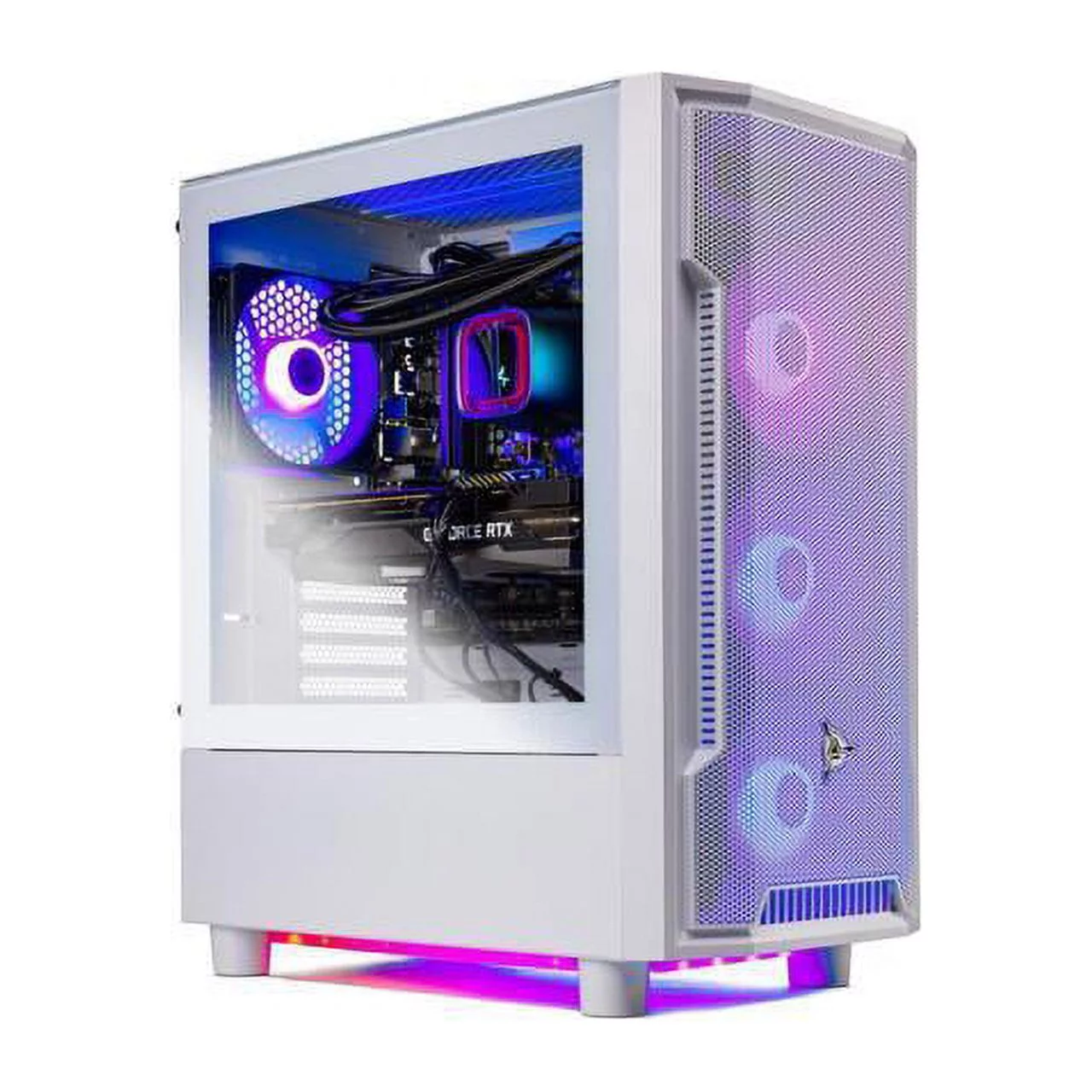 Skytech Archangel Gaming PC Desktop AMD Ryzen 5 7600X 4.7 GHz, NVIDIA RTX 4070 Ti, 1TB NVME SSD, 32GB DDR5 RAM RGB, 850W GOLD PSU, 240mm AIO, 11AC Wi-Fi, Windows 11 Home 64-bit