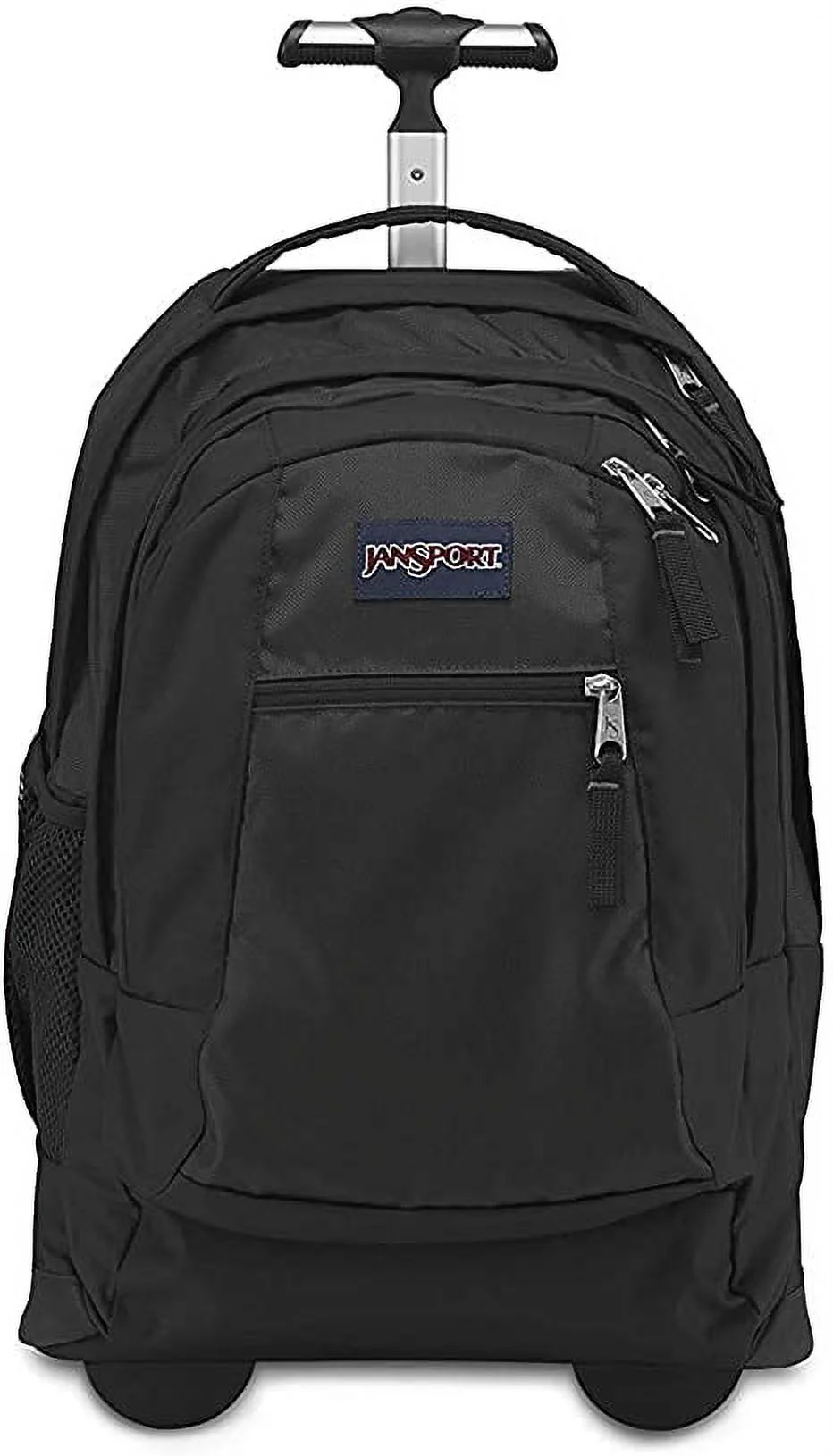 JanSport Driver 8 Rolling Backpack - Wheeled Travel Bag with 15-Inch Laptop Sleeve (Black)