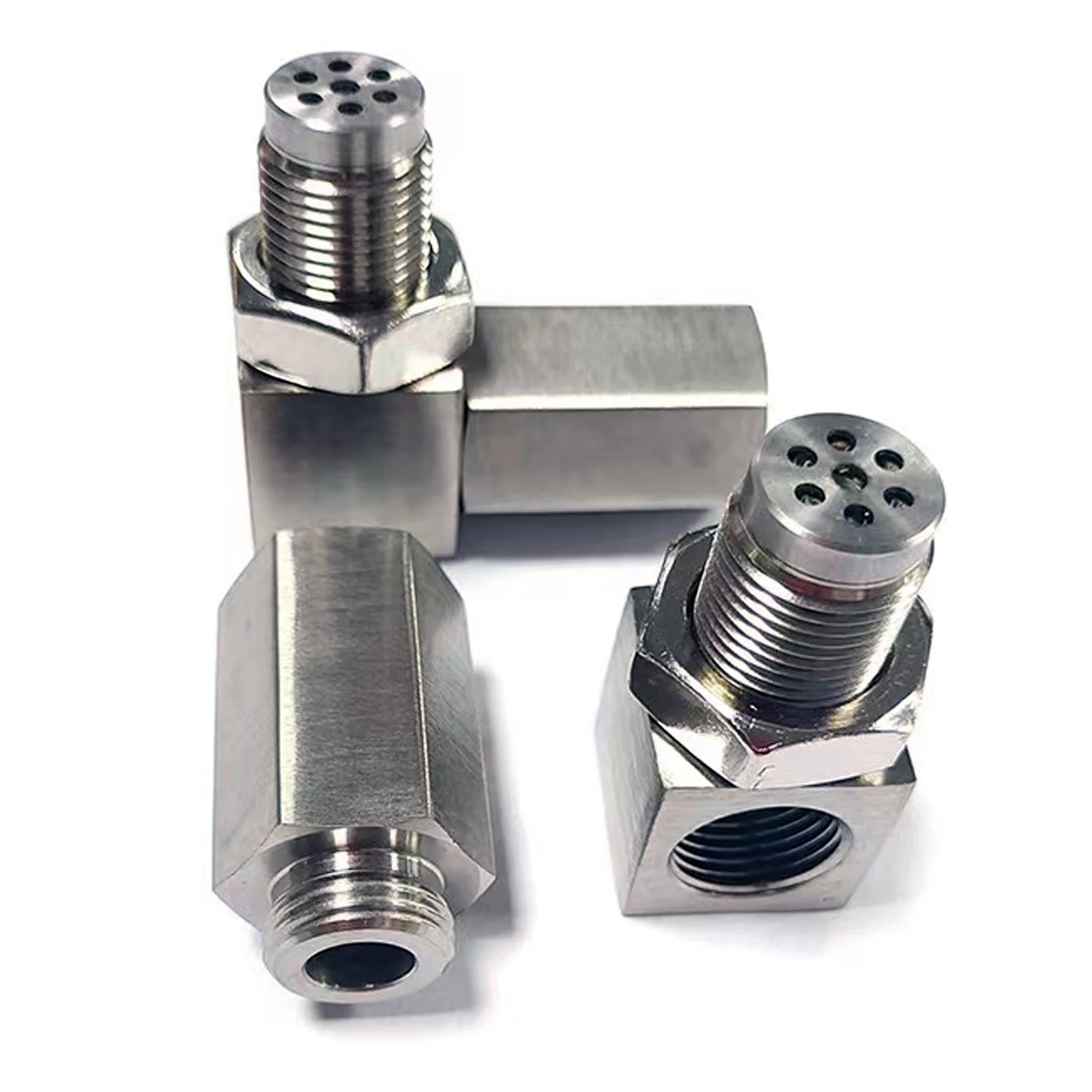 CHGRNLF 90-Degree 02 Sensor Adapter, 5 Pcs M18x1.5 Mounting Fittings Accessories-304 Stainless Steel