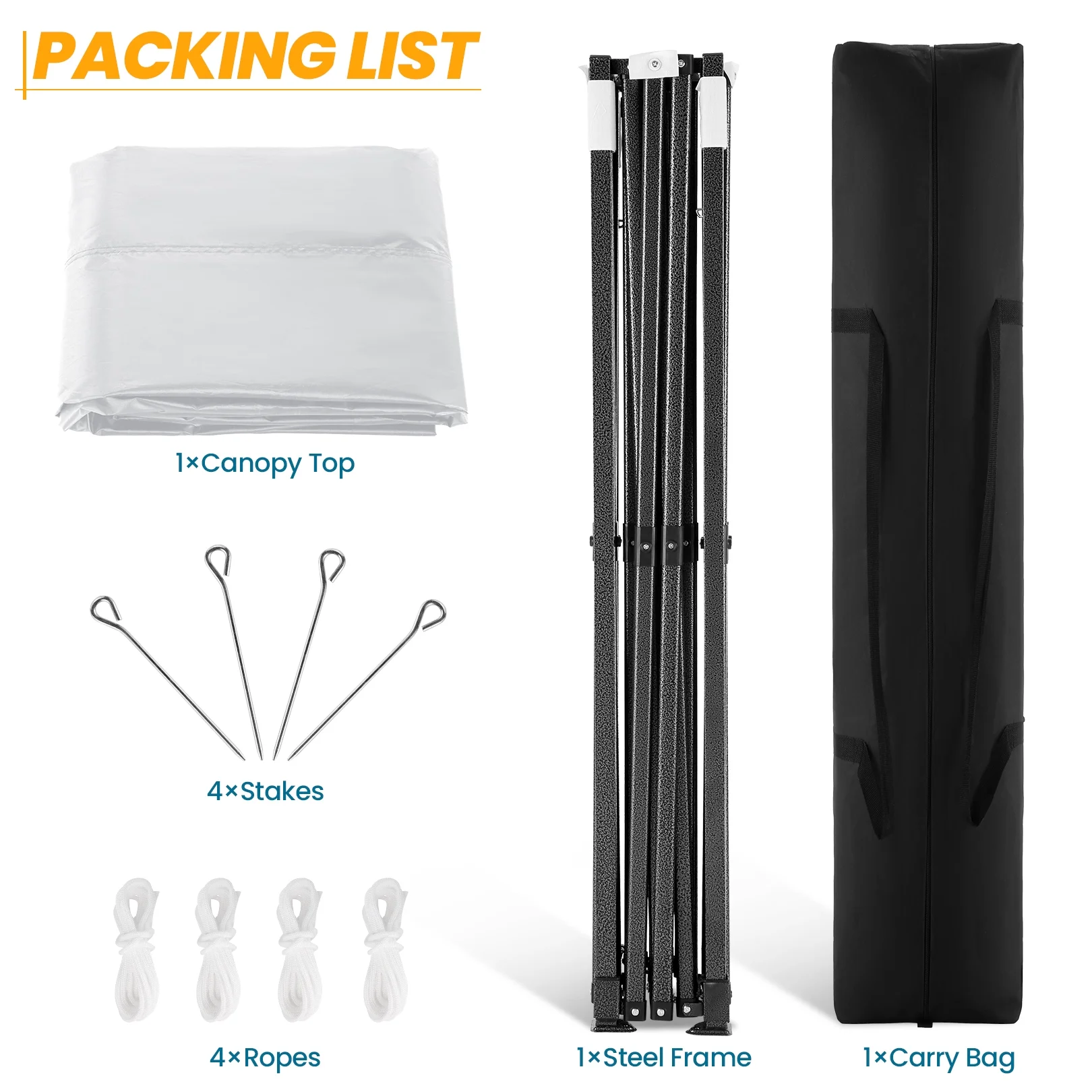 COBIZI Canopy 10x10 Pop Up Canopy Instant Tents for Party,Camping,Commercial,Waterproof Gazebo with 4 Removable Sidewalls, Carry Bag, Gray(Upgraded Frame&Windproof)