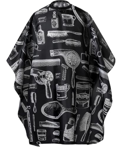 Professional Waterproof Hair Styling Cape Nylon Haircuting Salon Cape Gown Hair Salon with Snap Closure - 50