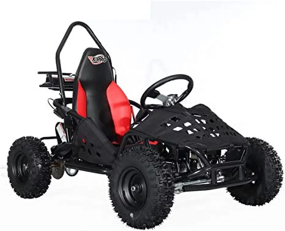 X-Pro Brand New Rover 50cc Gas Go Kart with Pull Start, Rear Disc Brake, 6