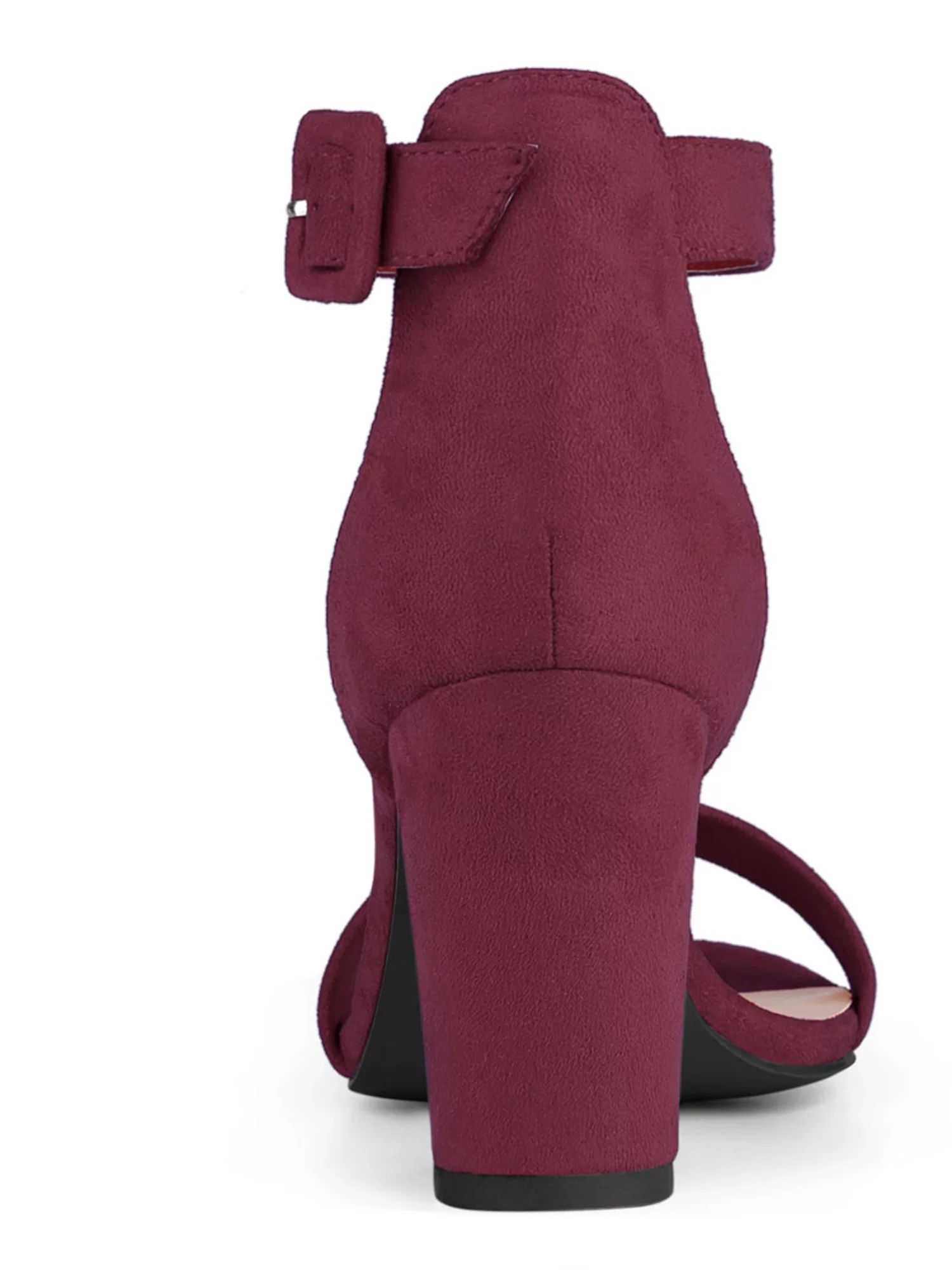 Allegra K Women's Sandals High Heels Chunky Heels Ankle Strap Sandals