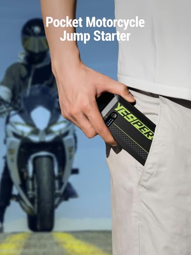YESPER Jump Starter Portable,1500A Peak Motorcycle Jump Starter, Jump Box for Car Jumper Starter Portable, 12V Auto Booster Pack(Up to 7L Gas and 5.5L Diesel Engine) with Smart Safety Jumper Cable