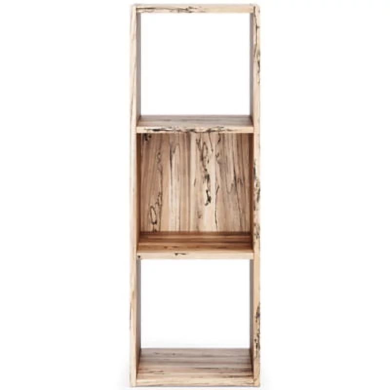 Signature Design by Ashley Piperton 3 Cube Storage Organizer Bookcase, Alder