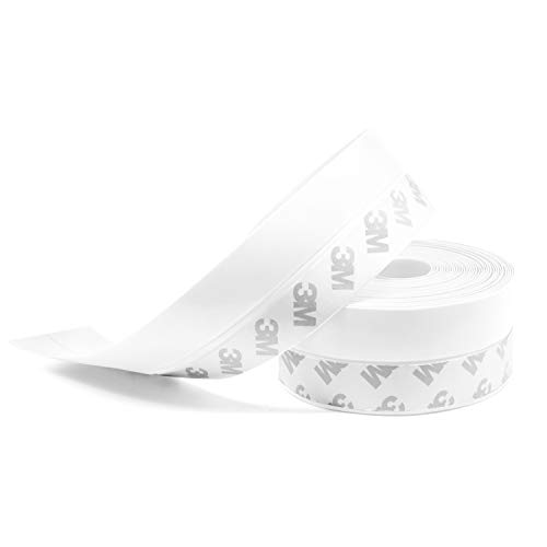 Weather Stripping, Silicone Door Seal Strip Door, Window, Transparent 16 Feet Long (Width 25mm)