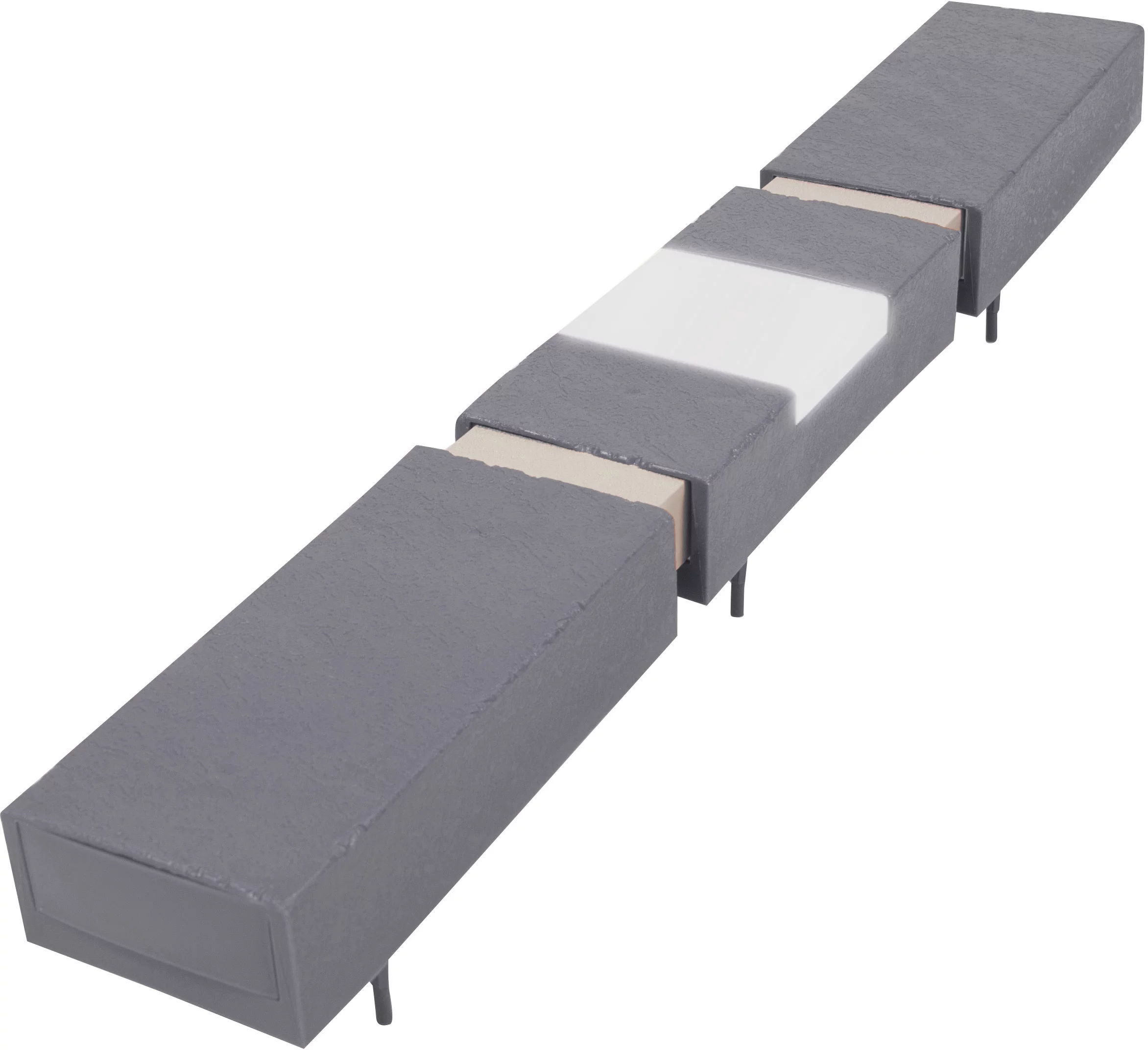 Let's Edge It! Decorative Plastic Brick Edging with 4 Built-in Solar Lights, Terra Cotta, 20-Foot Kit - Argee RG820SG, Gray