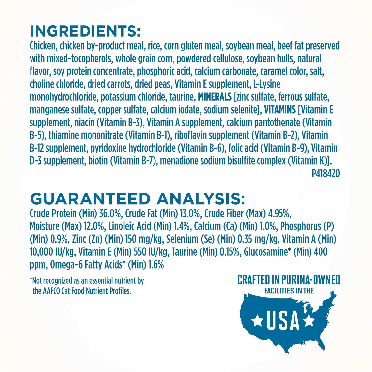 Purina ONE High Protein Natural Senior Dry Cat Food - Pet Supplies online store