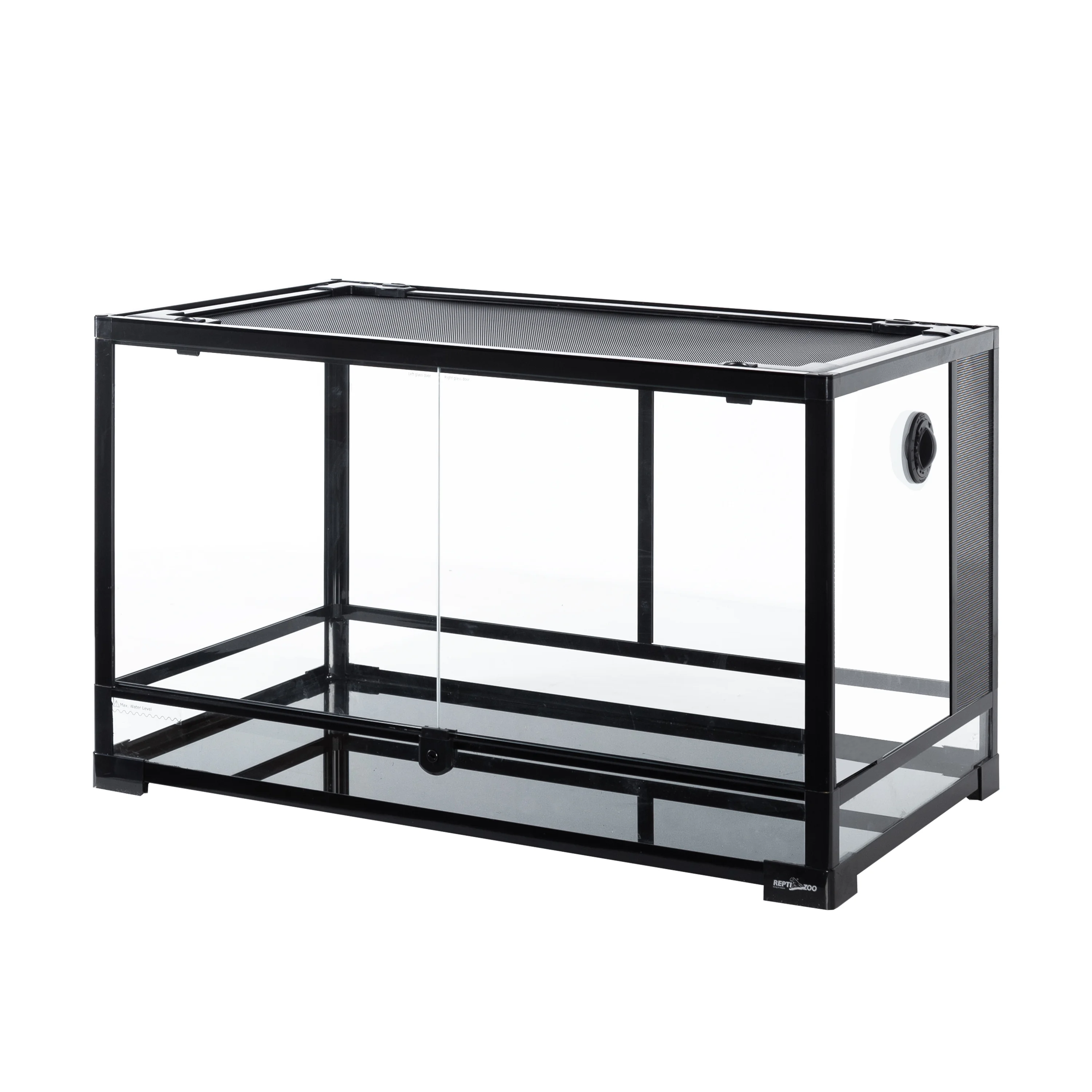 REPTI ZOO Tempered Glass 40 Gallon, Front Opening Reptile Terrarium 30