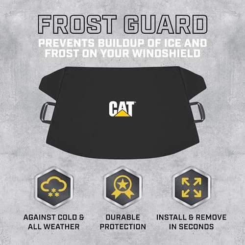 Cat? Windshield Snow Cover, Toughest Car Frost Protector for Ice & Sleet, Weatherproof for Winter, Includes Anti-Theft Straps, Freeze Protector for Auto Car Truck Van SUV, Wide Size 78