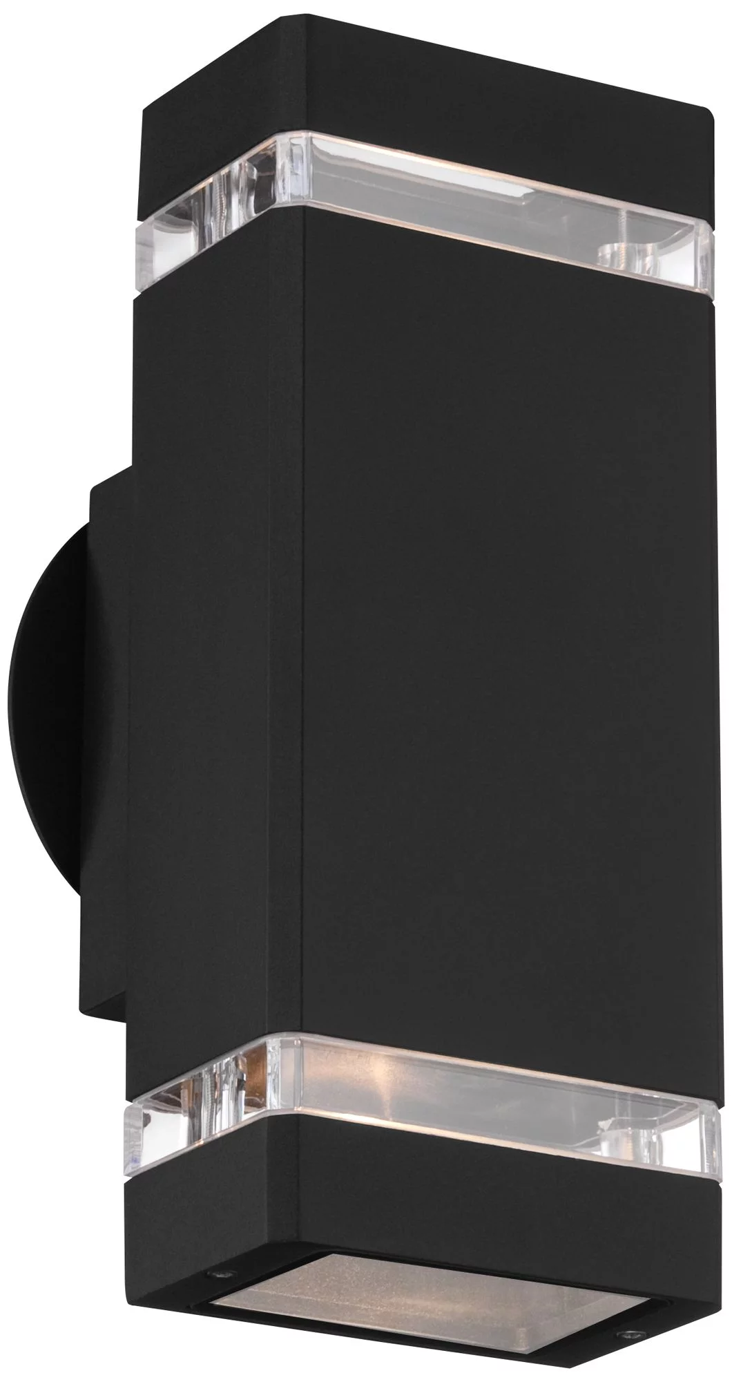 Possini Euro Design Skyridge Modern Outdoor Wall Light Fixture Black Up Down 10 1/2