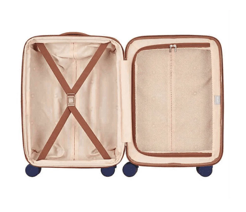 DELSEY Paris Chatelet Hard+ Hardside Carry-on Spinner Suitcase, Navy Blue, 19-Inch