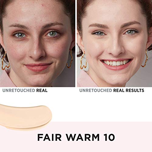 IT Cosmetics Your Skin But Better Foundation + Skincare - Hydrating Medium Buildable Coverage - Minimizes Pores & Imperfections - Natural Radiant Finish - With Hyaluronic Acid - 1.0 fl oz