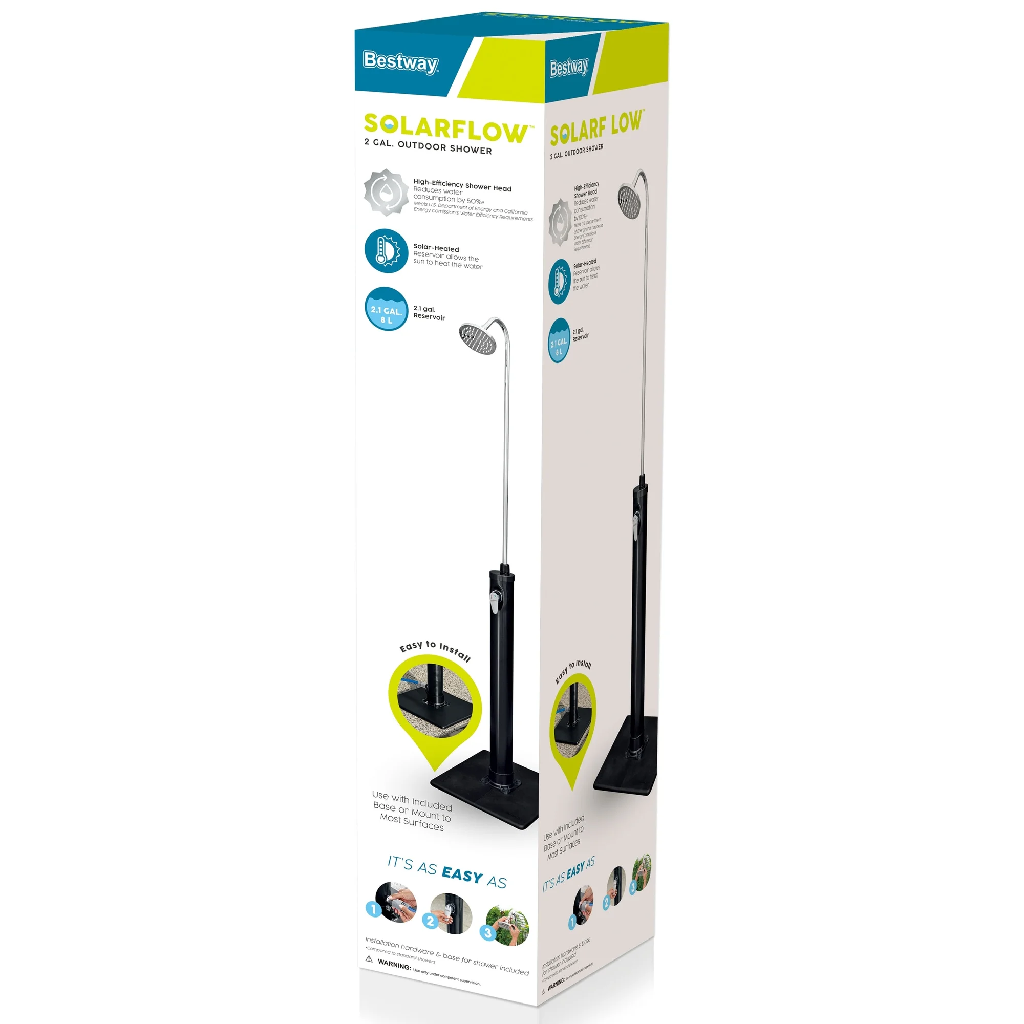 Bestway SolarFlow Outdoor Shower W/ Stand & 2.1 gal Reservoir