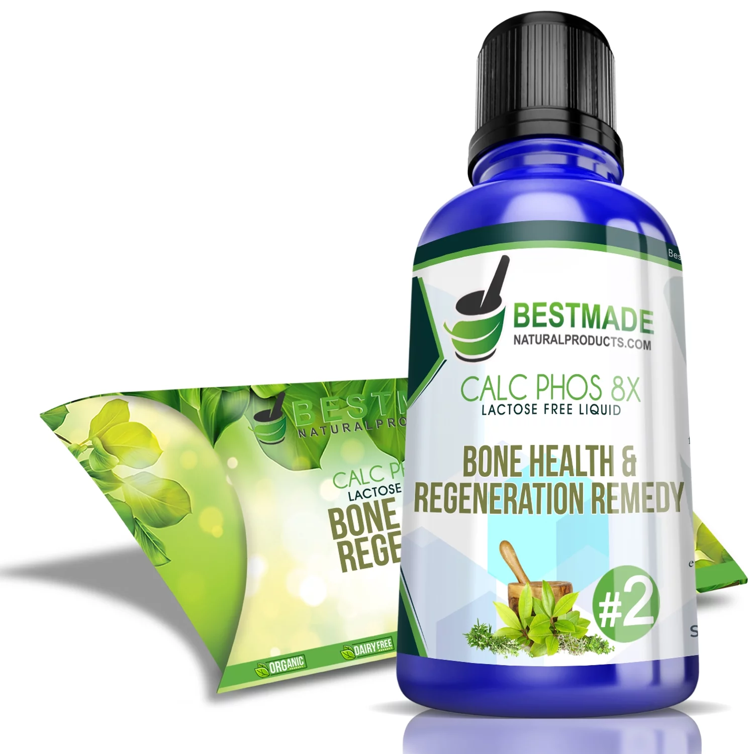 Lactose Free Liquid Calcarea Phosphorica 8x Bone Health Supplement - Bestmade Natural Products