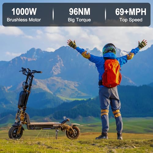 Mars 11 GTR Electric Scooter for Adults,72V 45AH Battery, 2000w*2 Dual Motors Electric Scooter,Up to 69mph