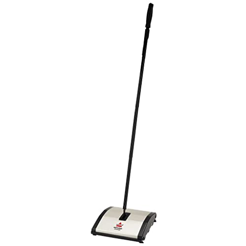 Bissell Natural Sweep Carpet and Floor Sweeper with Dual Brush Rotating System and 2 Corner Edge Brushes, 92N0A, 4.2 lb.