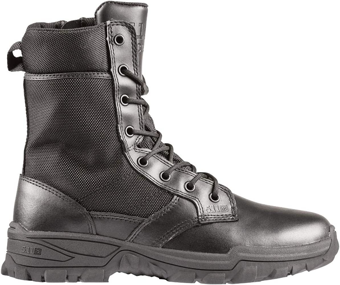 5.11 Work Gear Men's Speed 3.0 Urban Sidezip Boot, Ortholite Insole, Moisture Wicking, Black, 7 Wide, Style 12336